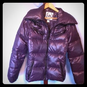 Michael Kors Purple Short Down Jacket